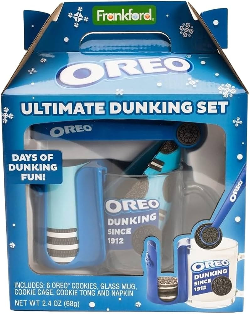 OREO Ultimate Dunking Gift Set With OREO Cookies, Glass Mug, Cookie Holder & Dunking Tongs Gift S... | Amazon (US)