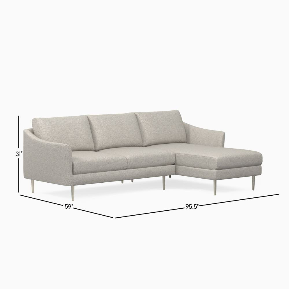 Sloane 2-Piece Chaise Sectional | West Elm (US)