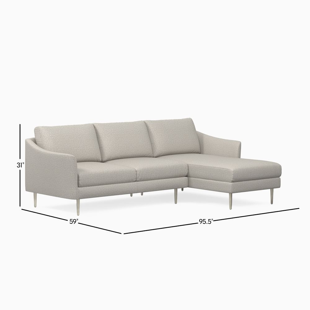 Sloane 2-Piece Chaise Sectional | West Elm (US)