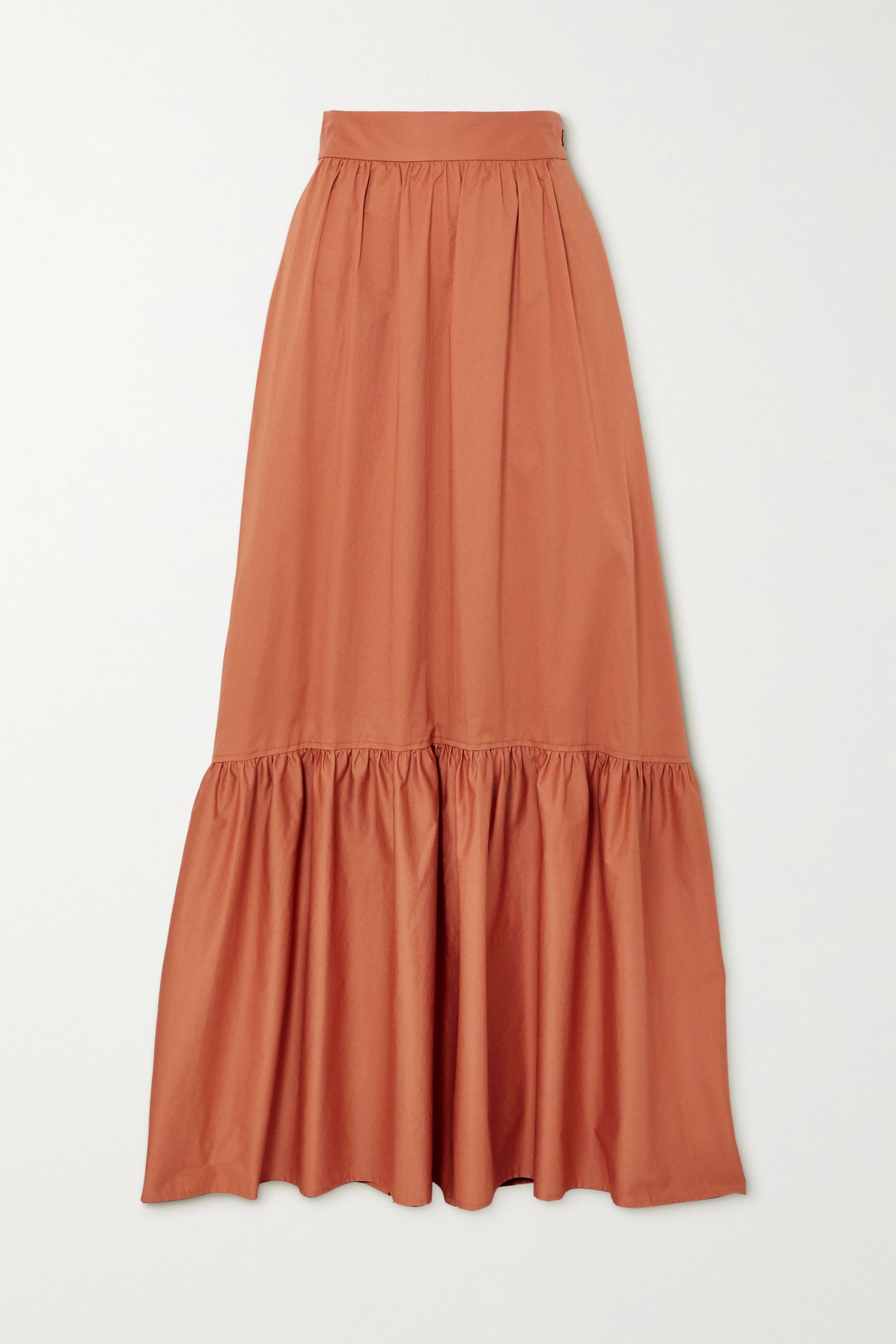 A.L.C. x Petra Flannery Mikell cotton-blend poplin maxi skirt | NET-A-PORTER (US)