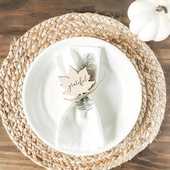Read the full title
    Thanksgiving Table Decor, Leaf Name Cards, Table Place Settings, Thanksgi... | Etsy (US)