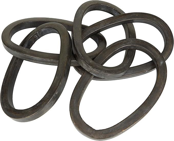 CosmoLiving by Cosmopolitan Metal Chain Sculpture, 36" x 6" x 3", Black | Amazon (US)