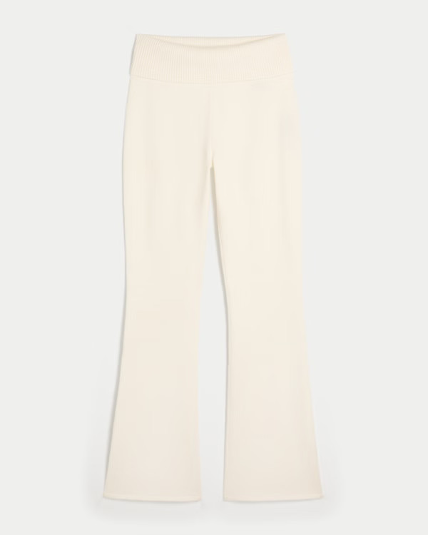 Women's Gilly Hicks Sweater-Knit Foldover Waist Boot Pants | Women's Bottoms | HollisterCo.com | Hollister (US)