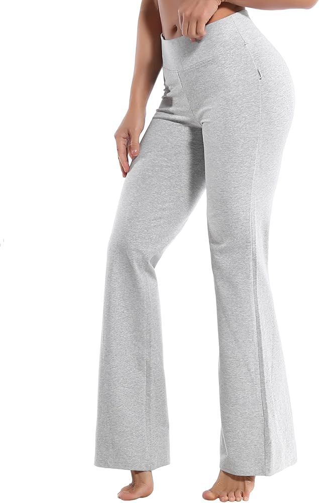 BUBBLELIME 29"/31"/33"/35"/37" 3 Styles Women's High Waist Bootcut Yoga Pants Basic/Out Pockets T... | Amazon (US)