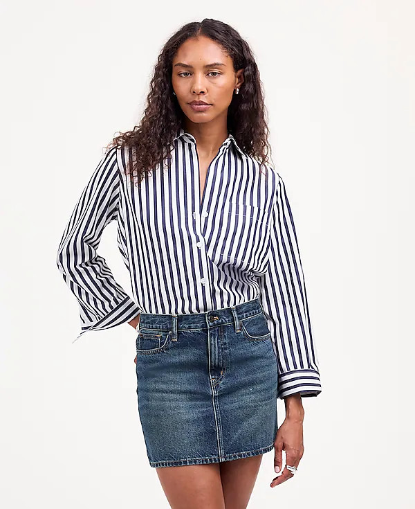 Denim Mini Skirt in Karney Wash | Madewell | Madewell