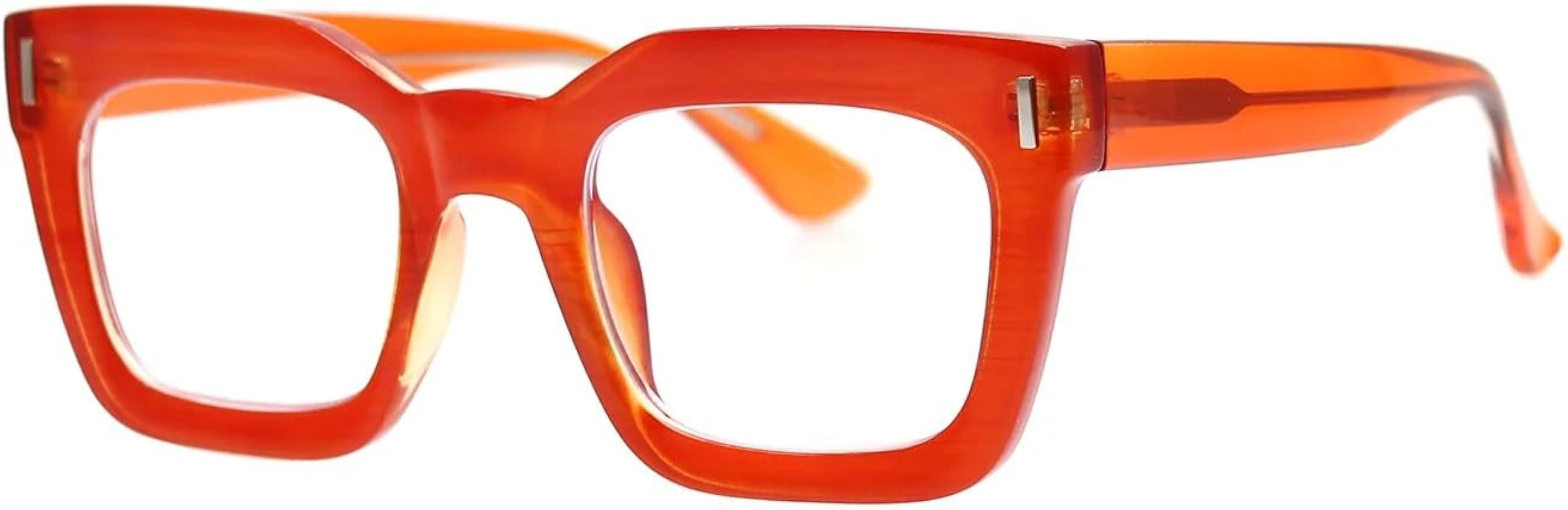 Ryan Simkhai Eyeshop Reading Glasses Raz | Orange | Blue Light 7060 1.50, Red | Amazon (US)