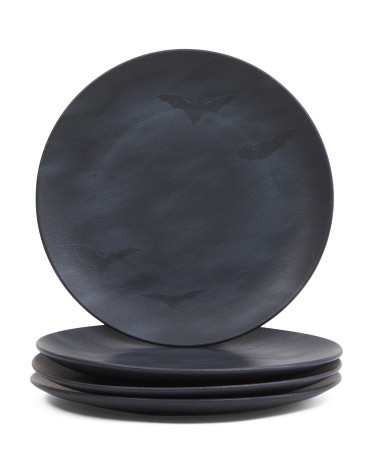 Set Of 4 10.5in Bat Dinner Plates | TJ Maxx