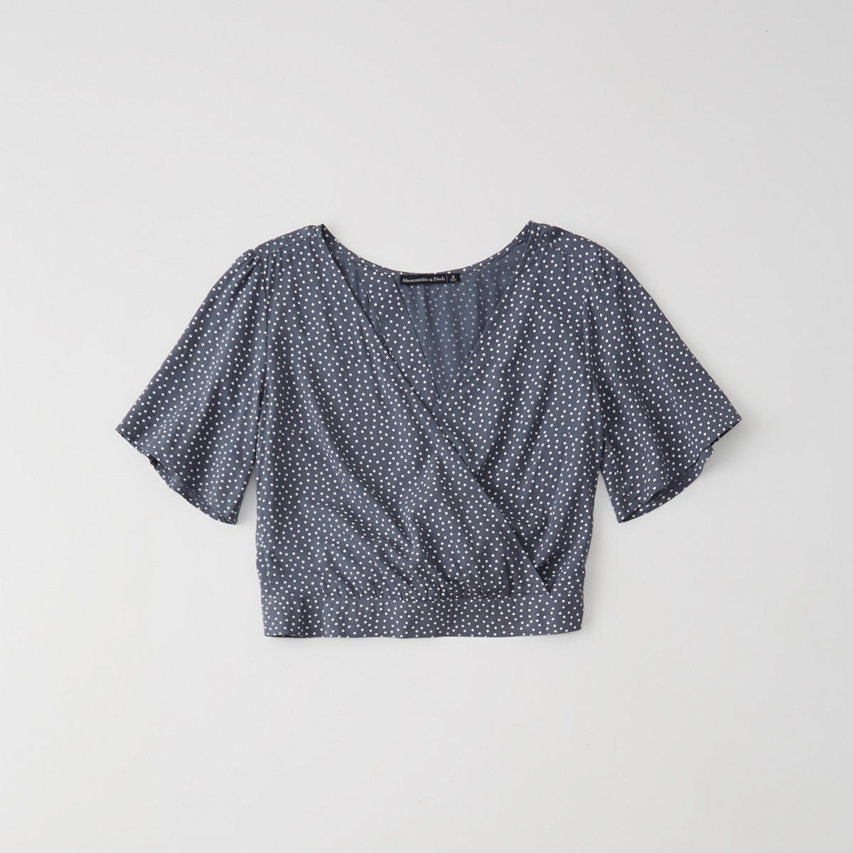 Wrap-Front Tie-Back Blouse | Abercrombie & Fitch US & UK