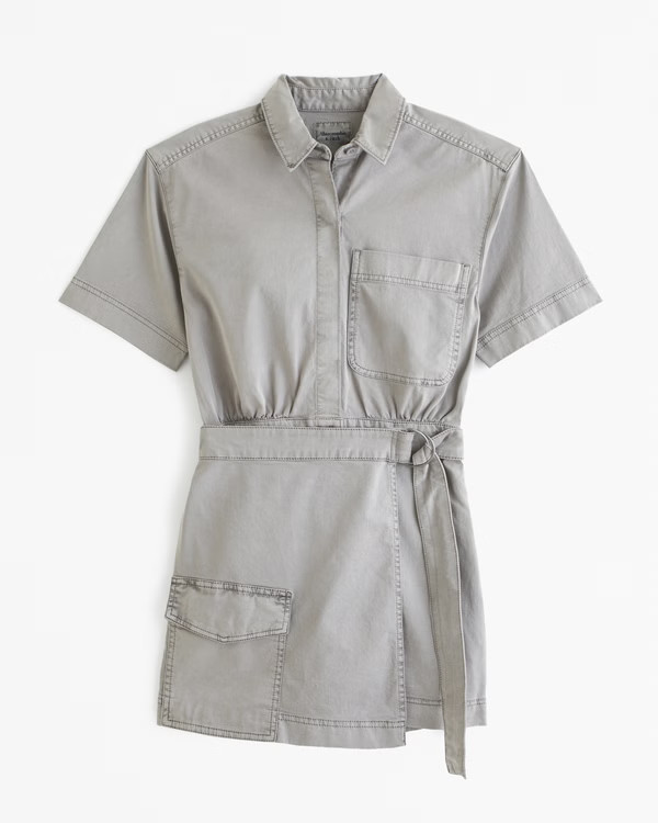 Utility Wrap Mini Dress | Abercrombie & Fitch (US)
