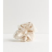 Cream Oversized Organza Scrunchie New Look | New Look (UK)