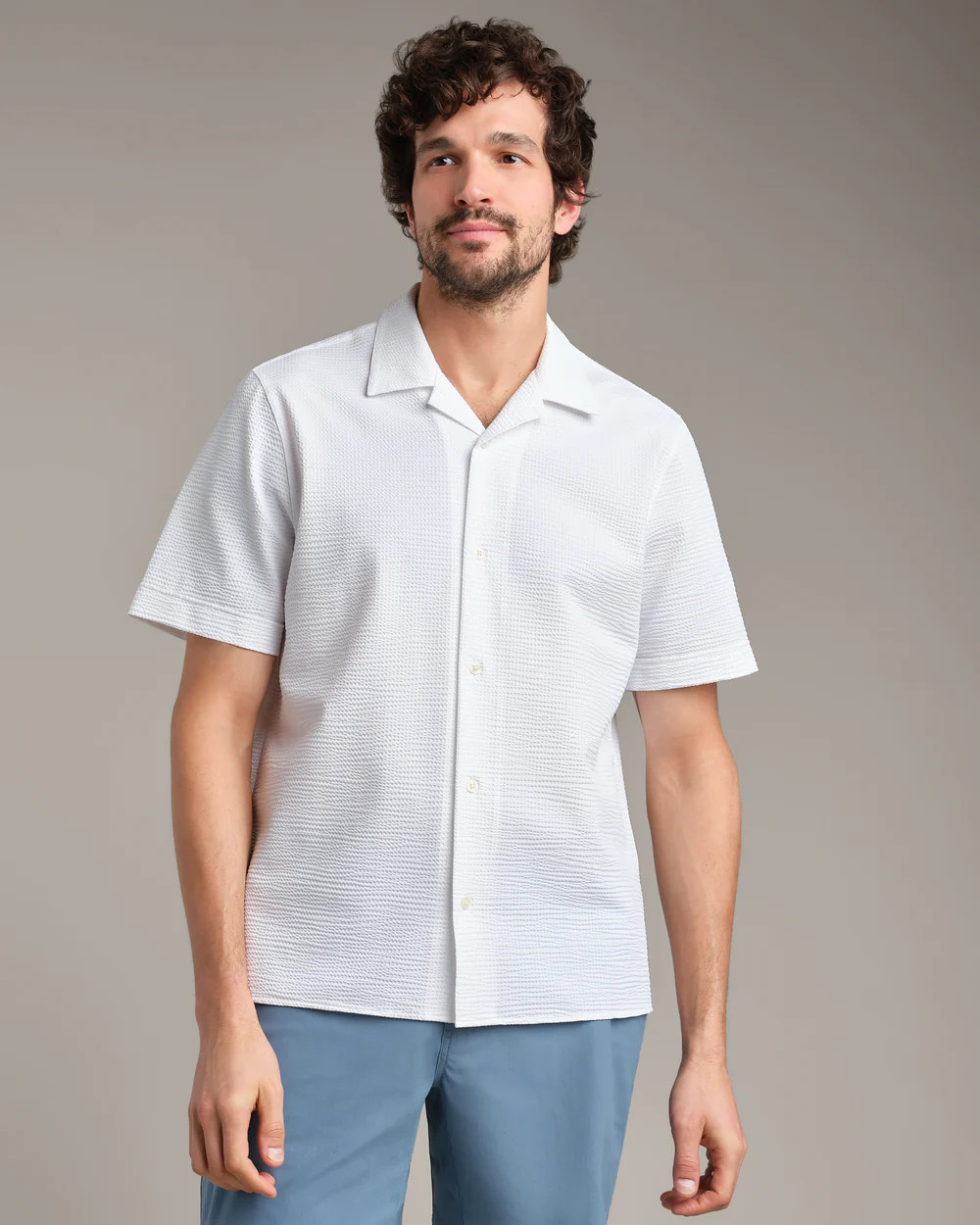 Commuter® Seersucker Camp Collar Shirt - Classic | Rhone Apparel | Rhone