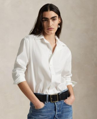 Women's Cotton Woven Oversize Shirt | Macy's