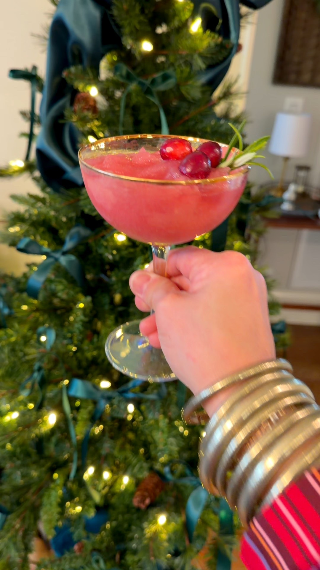 Say hello to the Holly Jolly Sipper, the Christmas cocktail that’s bright, merry, and dangerously delicious. I blended mine in the Ninja Slushie for that frosty slushy texture, but she works perfectly as a big batch cocktail poured over ice or served chilled for your holiday hosting.

Here’s the full recipe so you can mix up a little magic at home:
2 cups cranberry cocktail
1/2 cup tart cherry juice
1/3 cup lime juice
1/2 cup vodka
1/3 cup Cointreau
1/3 cup water

Mix for a slushy or stir for a classic pour. Either way, it tastes like twinkle lights and festive cheer.


Cheers to cozy nights, cute cocktails, and a season full of sparkle. ✨🍒🎄

#LTKHome #LTKfoodie #LTKHoliday