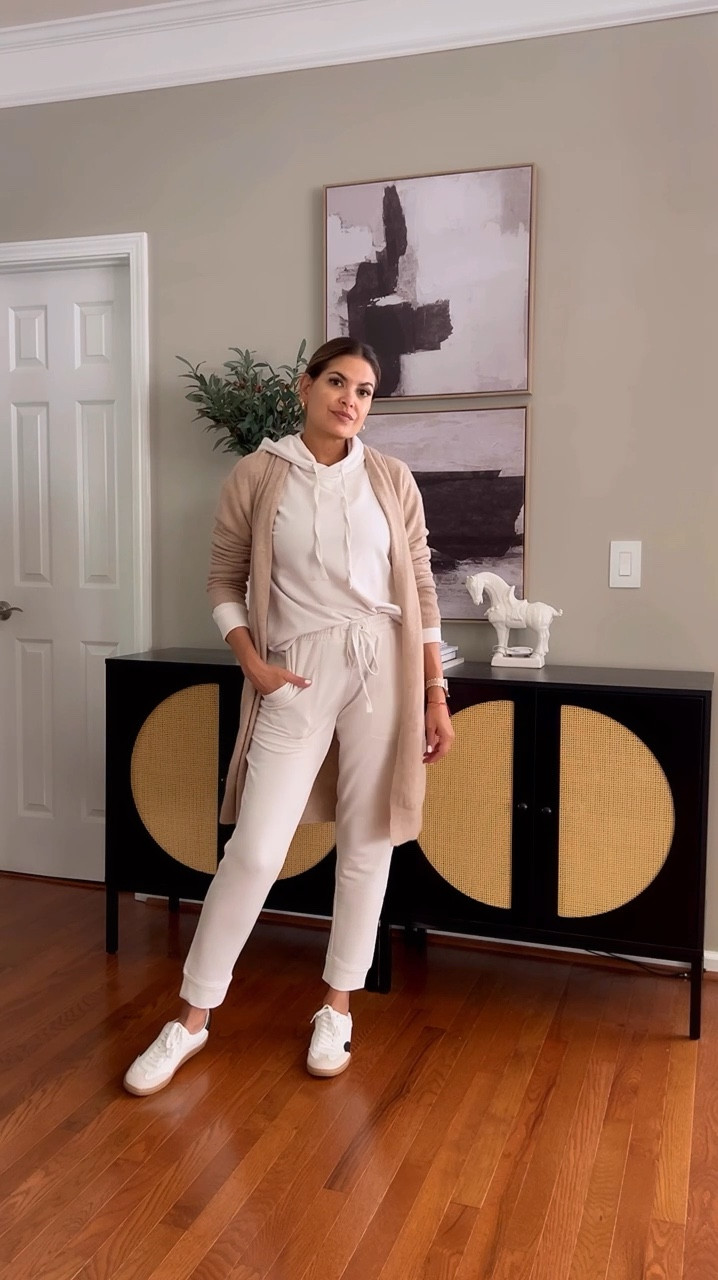 Elevated Loungewear | Lounge Set | Cashmere Cardigan| Fall Outfit | Cozy Outfit

#LTKSeasonal #LTKOver40 #LTKVideo