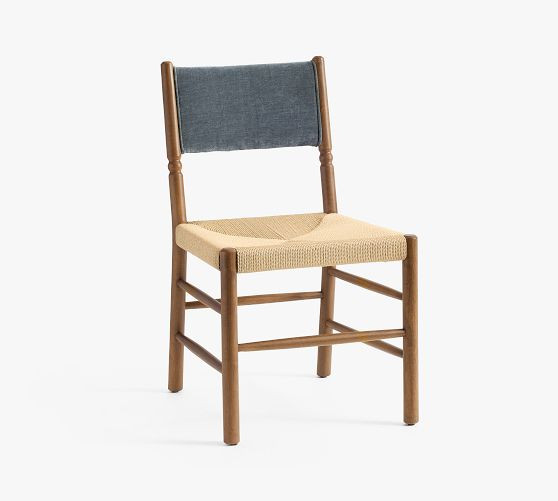 Chris Loves Julia Stacked Ball Woven Dining Chair | Pottery Barn (US)