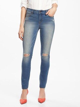 Mid-Rise Distressed Rockstar Jeans for Women | Old Navy US