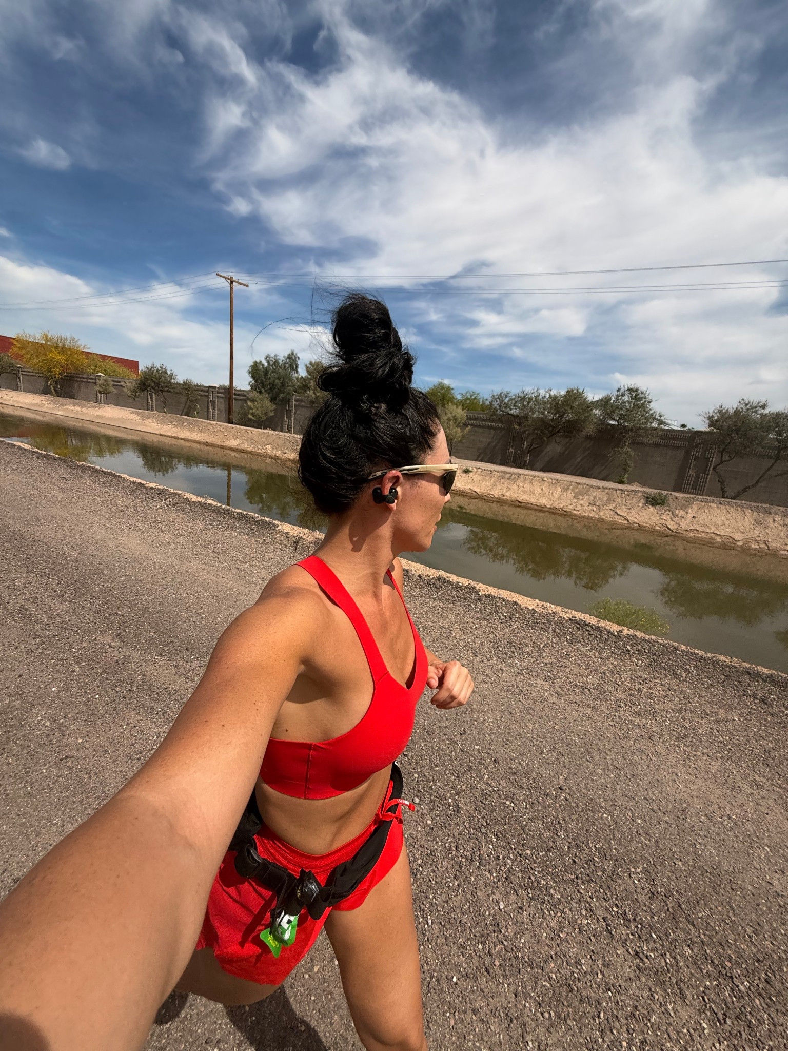 A quick run to shake the travel day! Sharing my outfit //
@Spanx Spanx sports bra size small 
LSKD shorts size small 
Adidas sneakers 


#LTKfitnessgoals #LTKActive #LTKdayinmylife