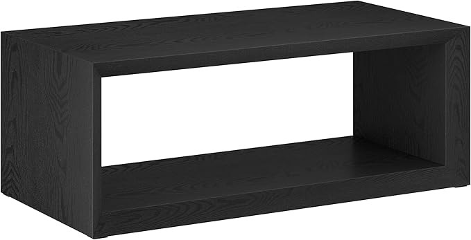 Henn&Hart 48" Rectangular Wood Coffee Table with Open Storage Shelf for Living Room, Family Room,... | Amazon (US)