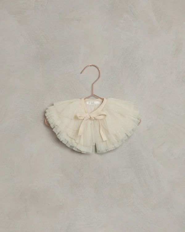 ruffle tulle collar | champagne | Noralee