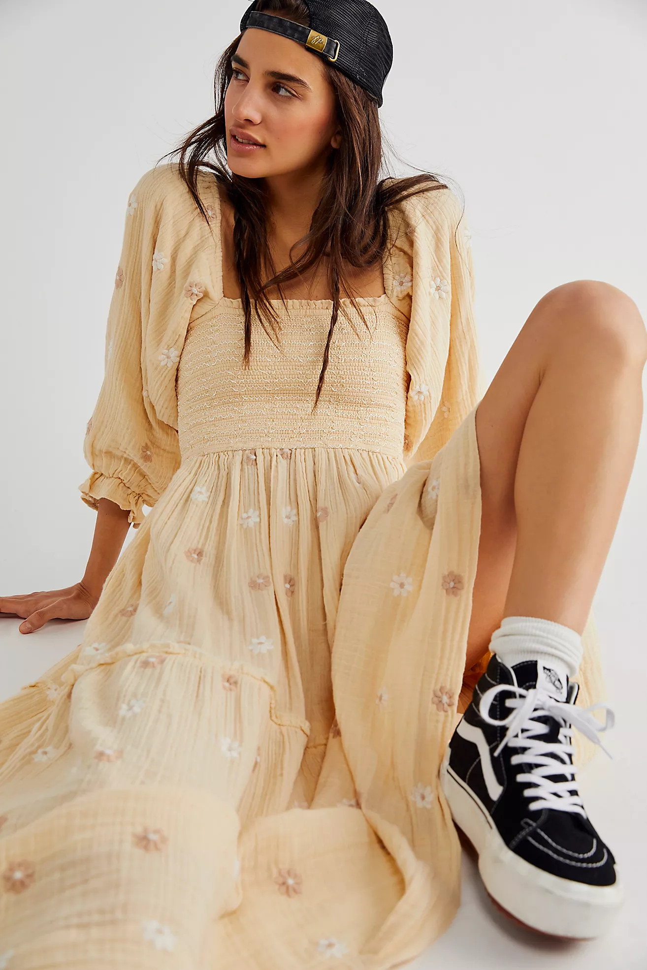 Dahlia Embroidered Maxi Dress | Free People (Global - UK&FR Excluded)