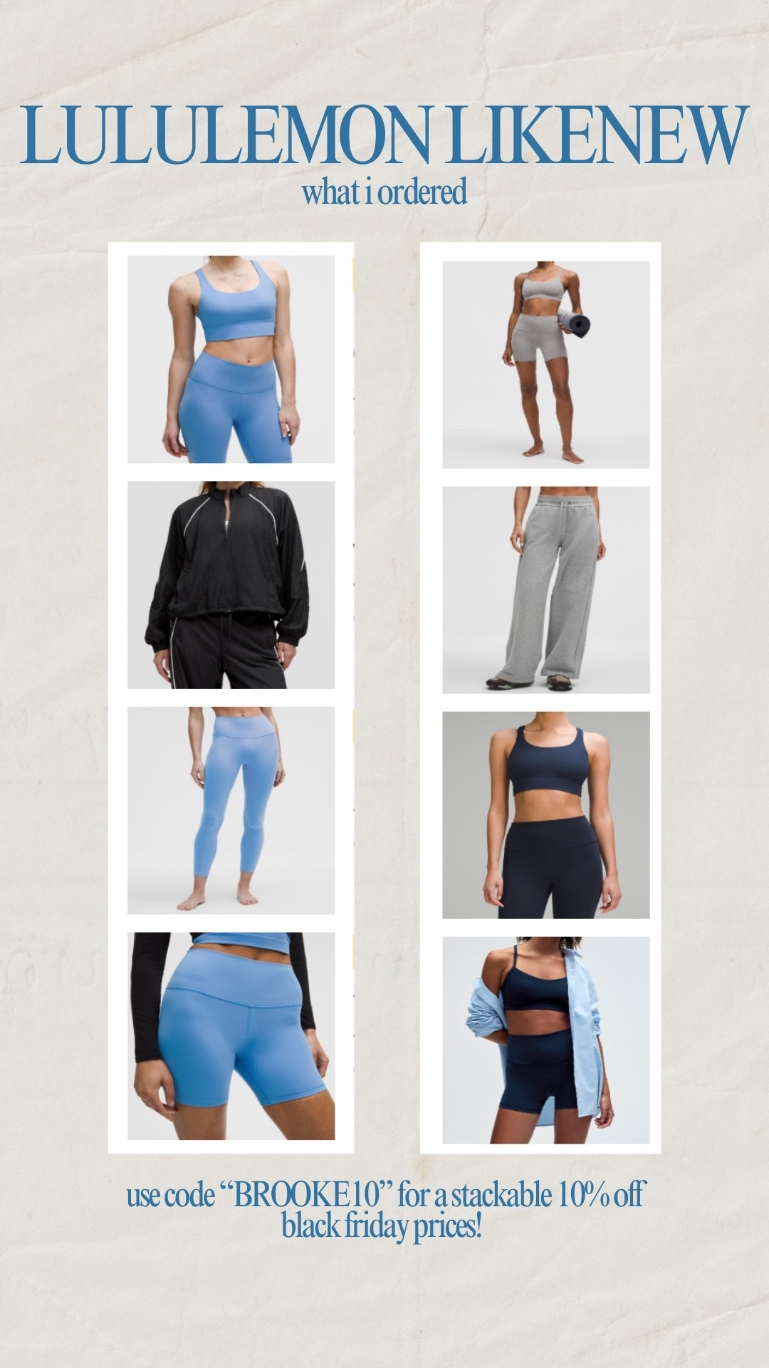 One of my favorite ways to shop lululemon is at lululemon Like New. Shop Black Friday and use code BROOKE10 @lululemon #lululemoncreator #ad

#LTKCyberWeek #LTKGiftGuide #LTKHoliday