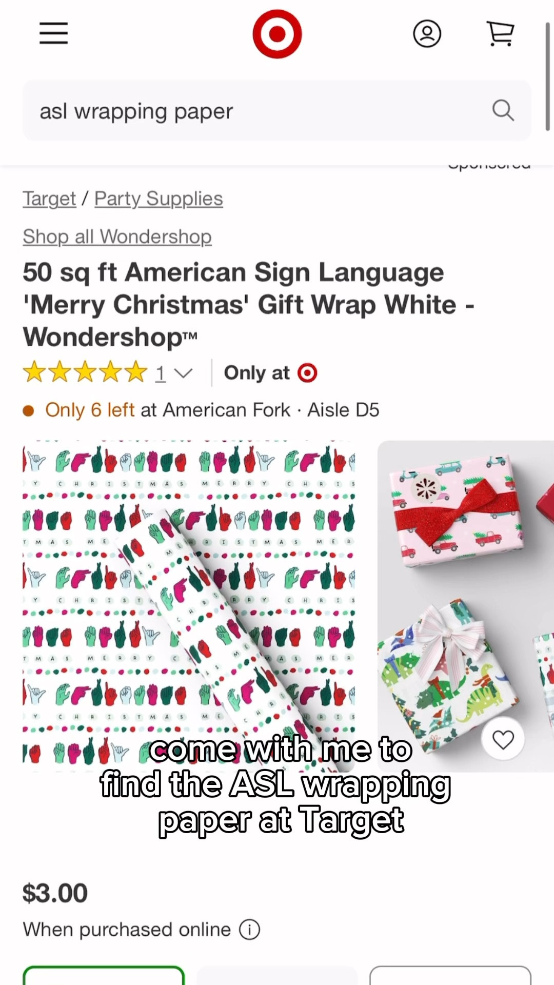 I grabbed some ASL Christmas wrapping paper to bring to our next ASL mom night favorite things party! 

#LTKHolidaySale #LTKGiftGuide #LTKHoliday