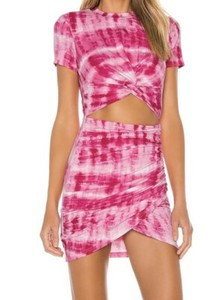 superdown Maureen Jersey Mini Dress in Pink Tie Dye Size Xs  | eBay | eBay US