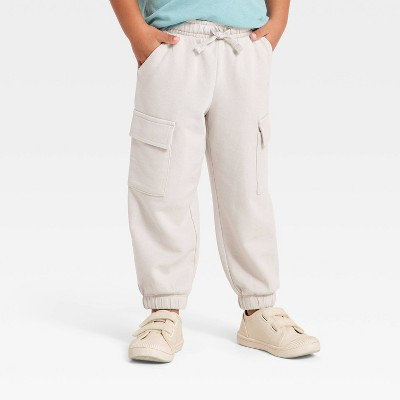 Toddler Boys' French Terry Cargo Pants - Cat & Jack™ Gray 18M | Target