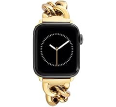 Anne Klein Fashion Chain Bracelet for Apple Watch, Secure, Adjustable, Apple Watch Replacement Ba... | Amazon (US)