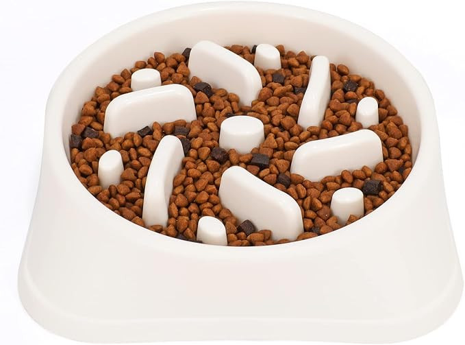 JASGOOD Dog Feeder Slow Eating Pet Bowl Eco-Friendly Durable Non-Toxic Preventing Choking Healthy... | Amazon (US)