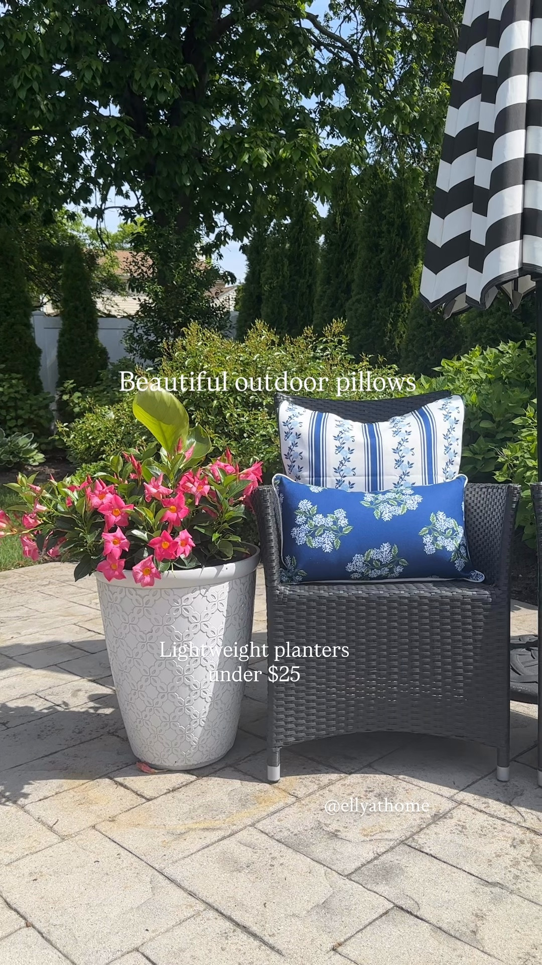 Beautiful outdoor throw pillows and lightweight planters I love on my patio! Shop more outdoor patio links. @Lowe's amazon home 

#LTKHome #LTKdayinmylife #LTKSeasonal