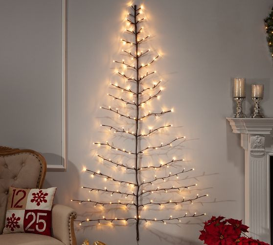 Lit LED Tree Shaped Wall Decor | Pottery Barn (US)