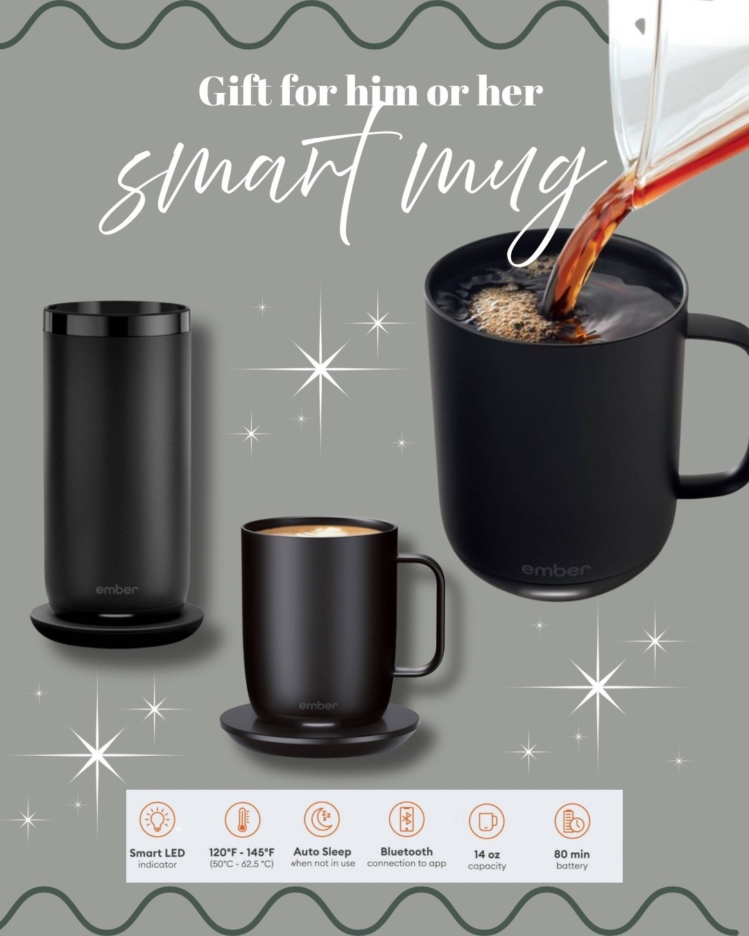 If you love your coffee hot, you need these.
Sharing my two favorite temperature-control mugs: the Ember Mug 2 (14oz) and the Ember 16oz Smart Tumbler. Both keep your drink warm for hours, control from your phone, and make the perfect gift for coffee lovers, busy moms, teachers, or anyone who reheats their cup 5 times a day.
Both are on sale right now, so this is the time to grab them!

Ember Mug 2, Ember tumbler, temperature control mug, coffee gift ideas, smart mug
 #EmberMug #CoffeeLovers #LTKHome #GiftsForHim #GiftsForHer


#LTKGiftGuide #LTKSaleAlert #LTKOver40