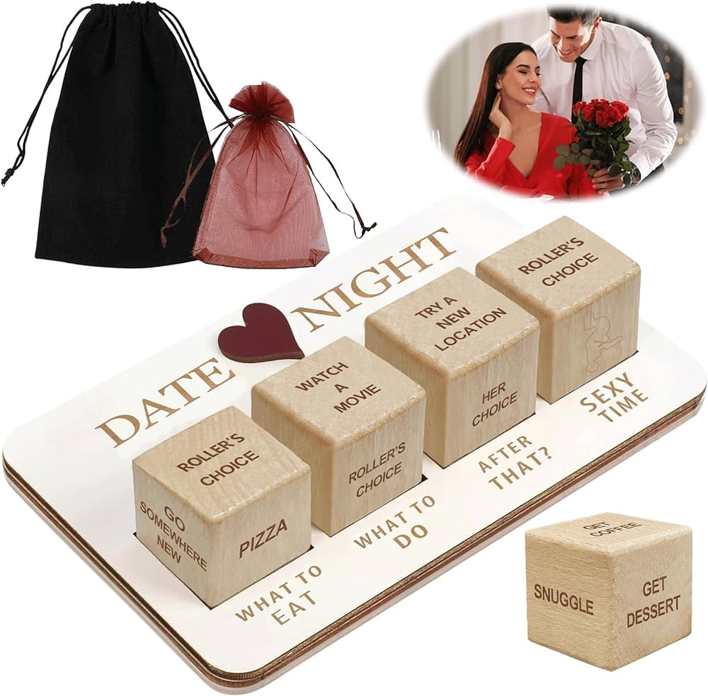 Date Night Dice Couples Gift Ideas, Decision Dice, Valentine's Day Gifts for Girlfriend or Boyfri... | Amazon (US)