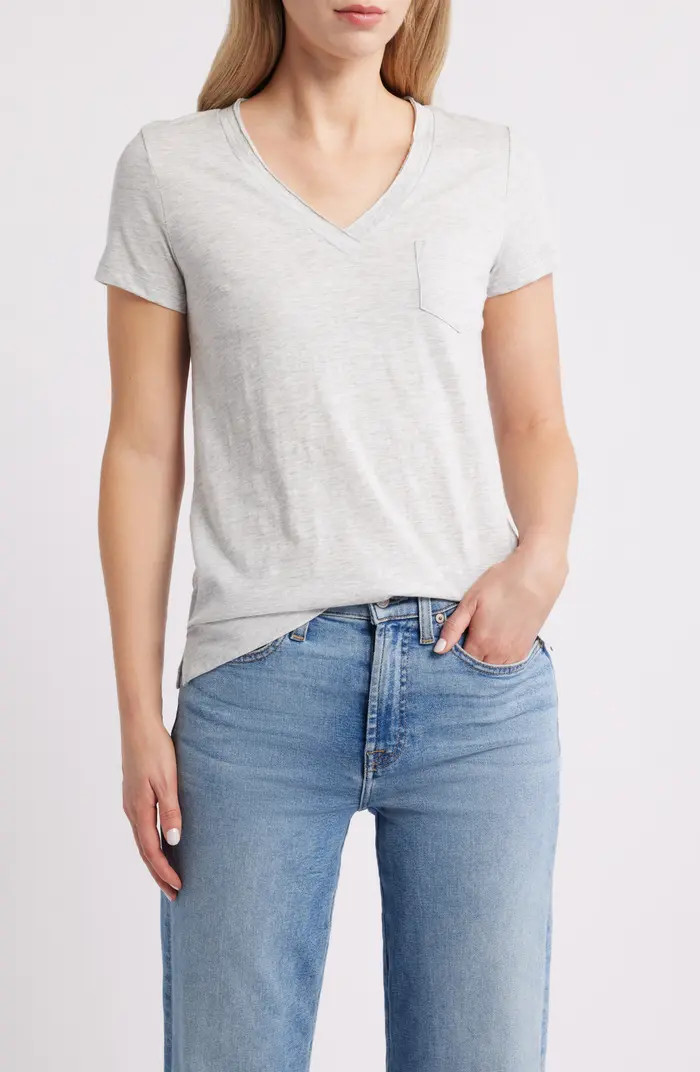 Cotton & Modal V-Neck T-Shirt | Nordstrom