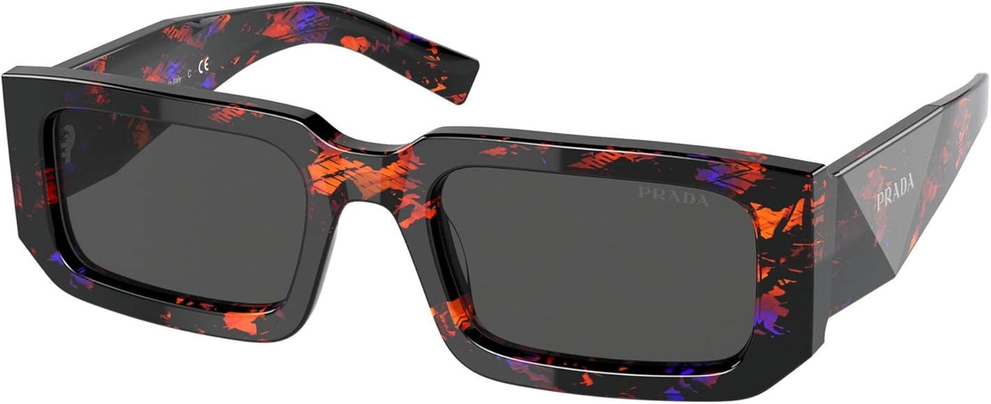 Prada PRADA SYMBOLE PR 06YS Orange Havana/Dark Grey 53/21/145 unisex Sunglasses | Amazon (US)