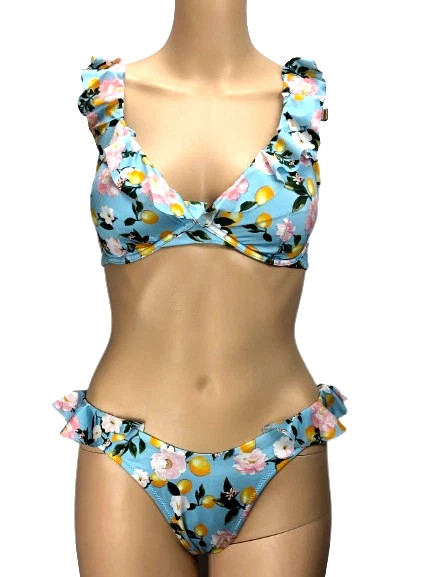 VICTORIAS SECRET SWIM SUIT SET BIKINI TOP 38DDD + BRAZILIAN BOTTOM XL LEMONS NWT  | eBay | eBay US