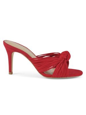 Jane Ultrasuede® Knotted Heel Sandals | Saks Fifth Avenue OFF 5TH