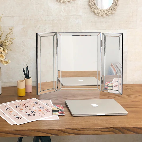 Piscitelli Trifold Modern Vanity Mirror | Wayfair North America