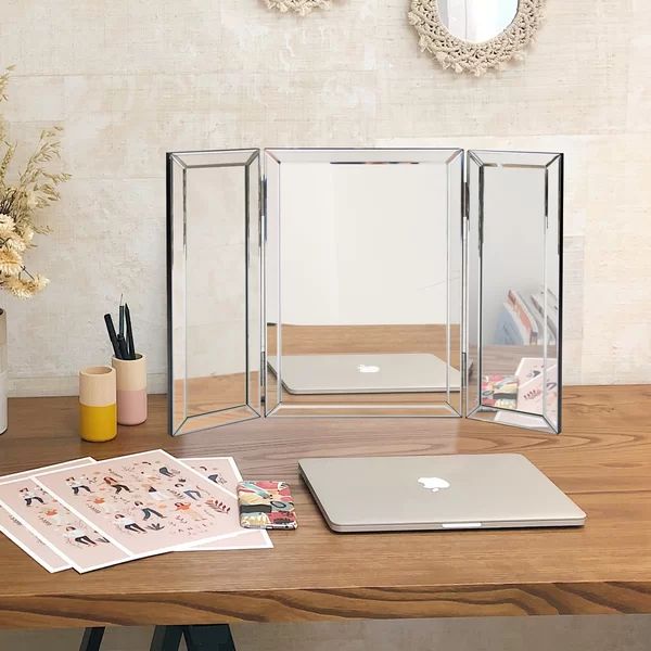 Piscitelli Trifold Modern Vanity Mirror | Wayfair North America