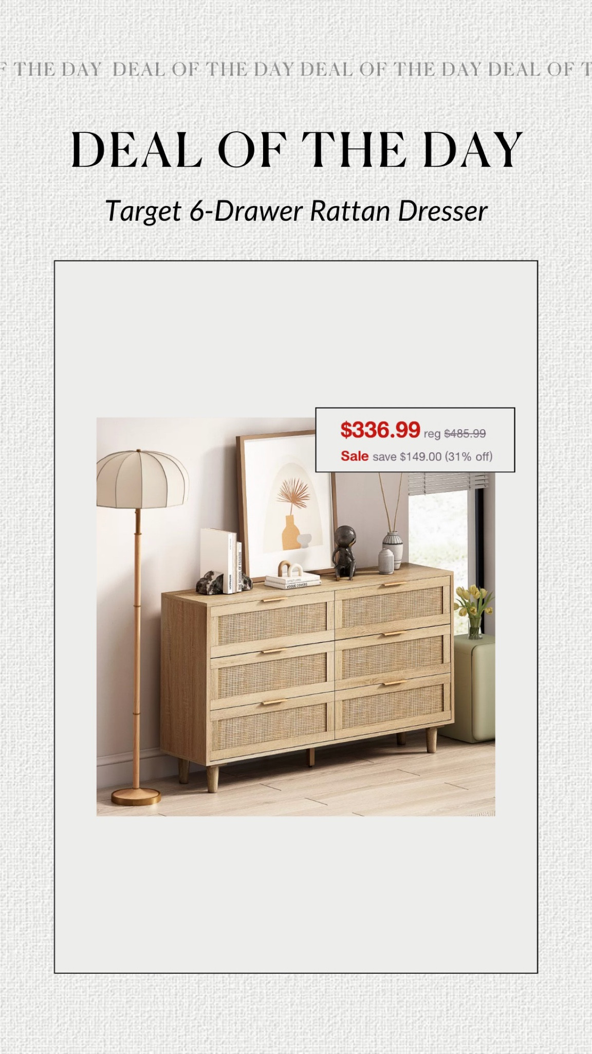 Rattan dresser deals target