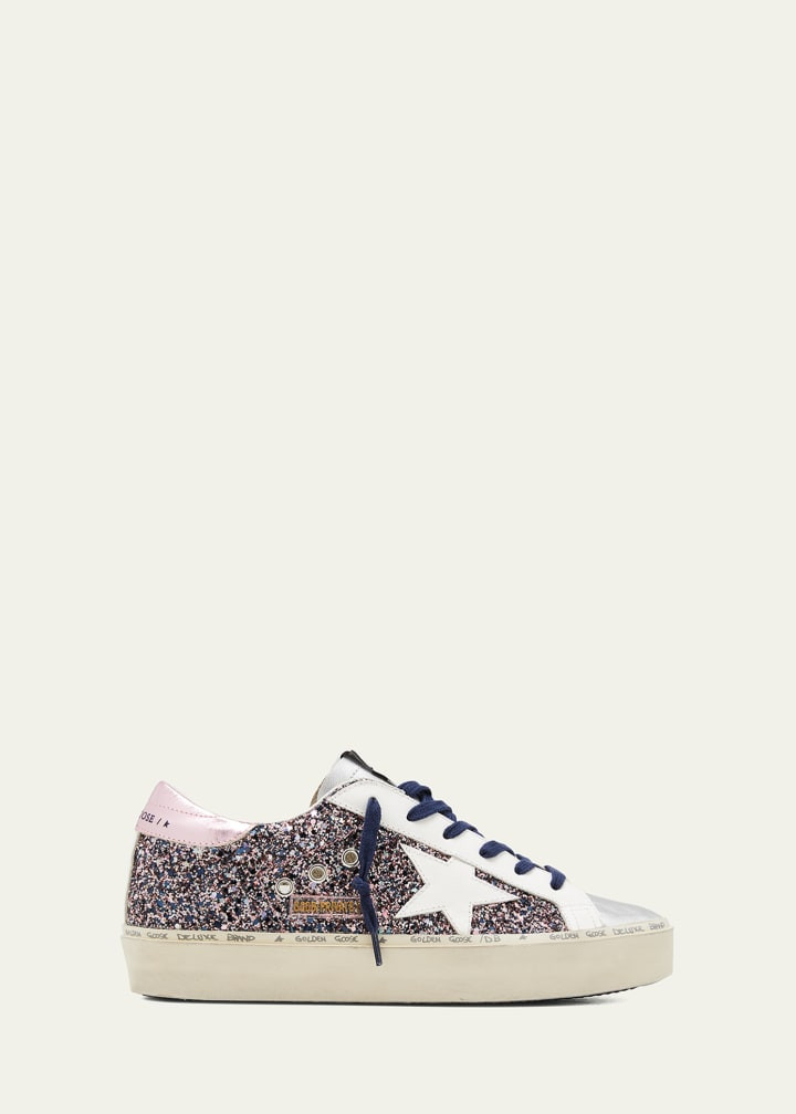 Golden Goose Hi Star Glitter Low-Top Sneakers | Bergdorf Goodman