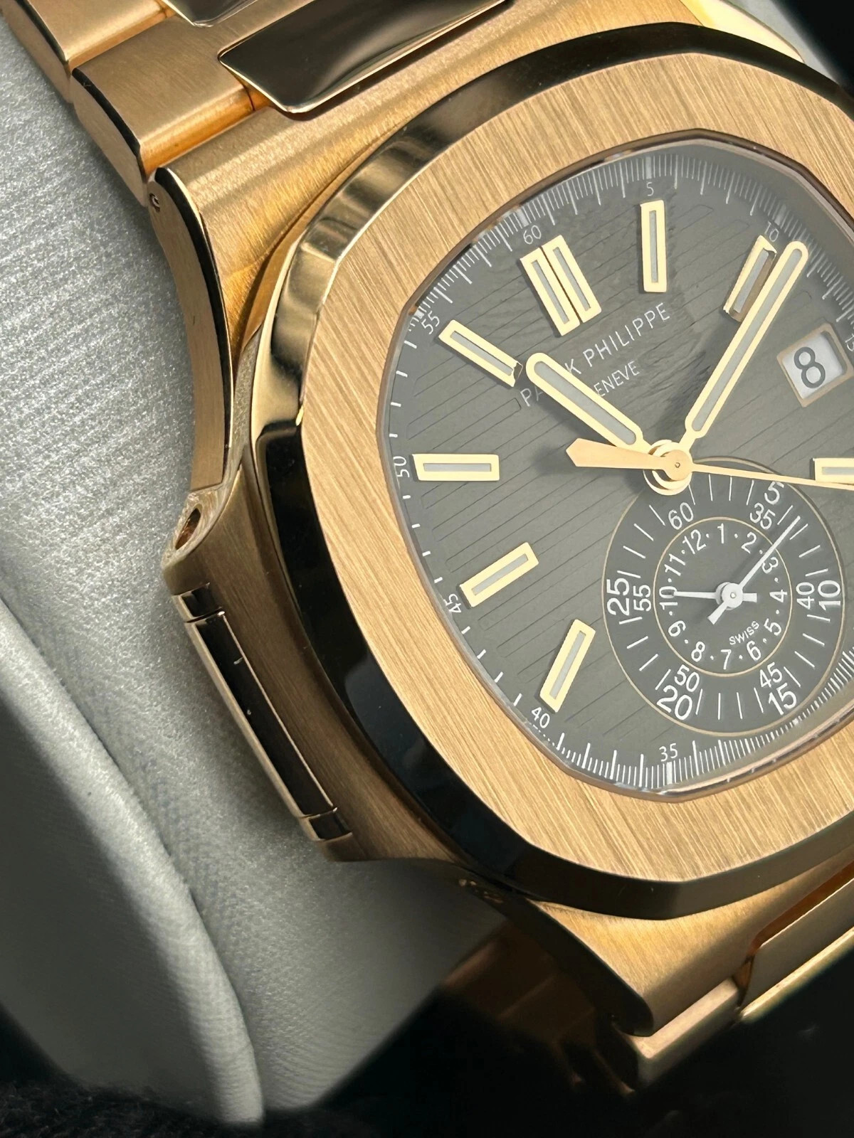 Patek Philippe Nautilus Watch 5980/1R -001 Rose Gold w/ Box and Papers | eBay US