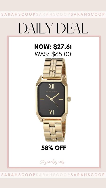 Seize the moment with Anne Klein Watch! You can get this watch at an unforgettable deal - 58% off! #Amazon #AmazonDeals #deals #sale #watchh

#LTKfindsunder50 #LTKsalealert #LTKstyletip