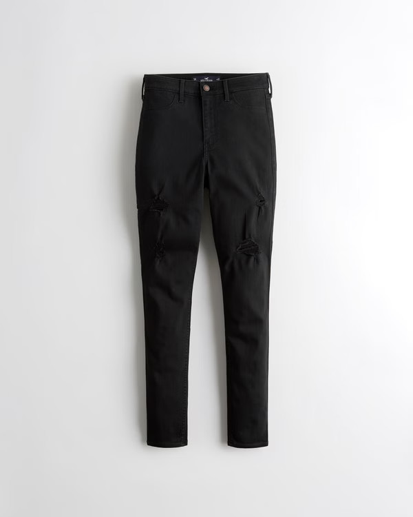 Curvy High-Rise Jean Leggings | Hollister (US)