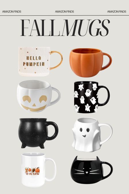 Favorite Halloween mugs from Amazon! 
Coffee mugs, pumpkin mugs, ghost mugs, spooky mugs 

#LTKHalloween #LTKfindsunder50 #LTKhome