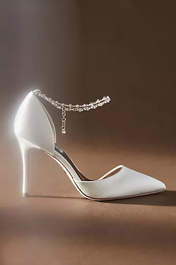 Badgley Mischka Tierra Satin Heels | Anthropologie (US)