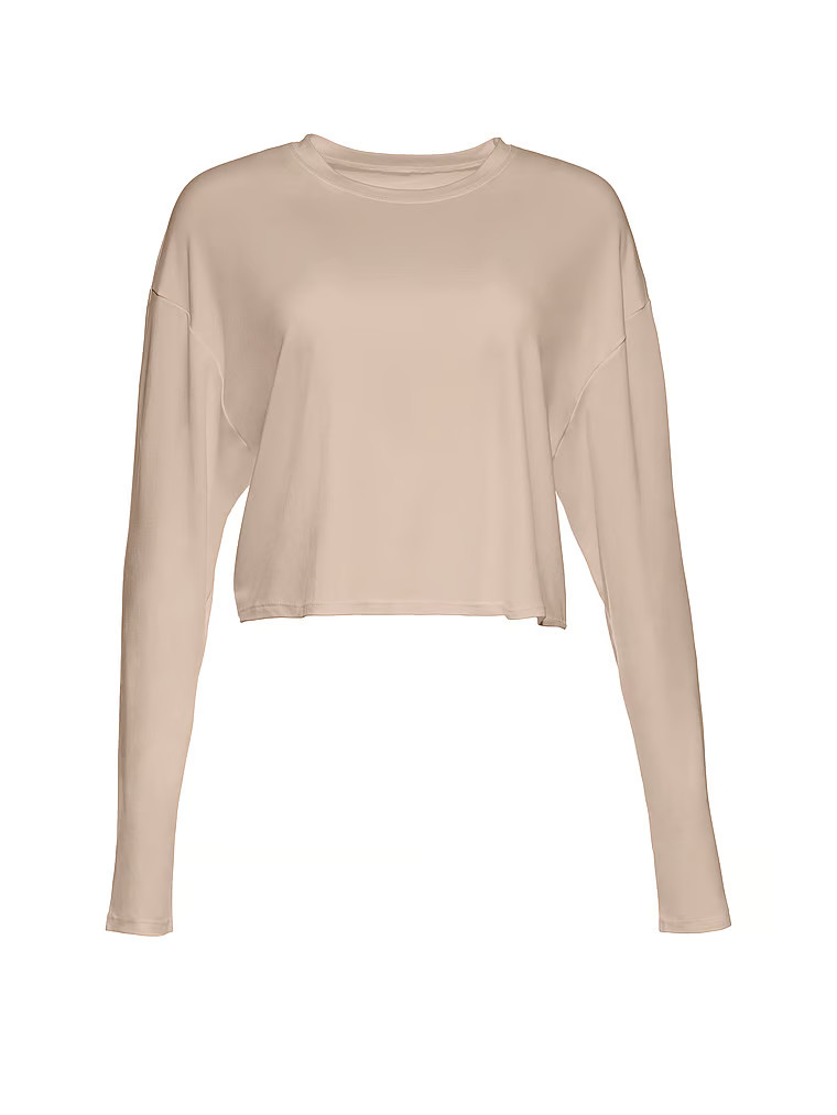Buy Cloud Long Sleeve Crop Tee, Oat - Order Tops online - Victoria's Secret US | Victoria's Secret (US / CA )