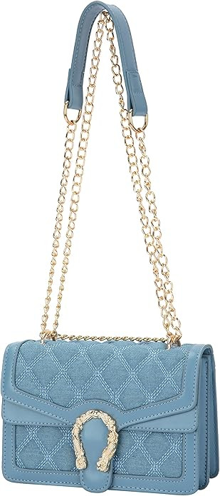 DEEPMEOW Crossbody Shoulder Evening Purse for Women - Snake Printed Leather Messenger Bag Chain S... | Amazon (US)