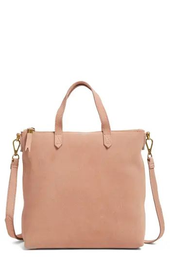 Madewell Mini Transport Suede Crossbody Bag - Beige | Nordstrom